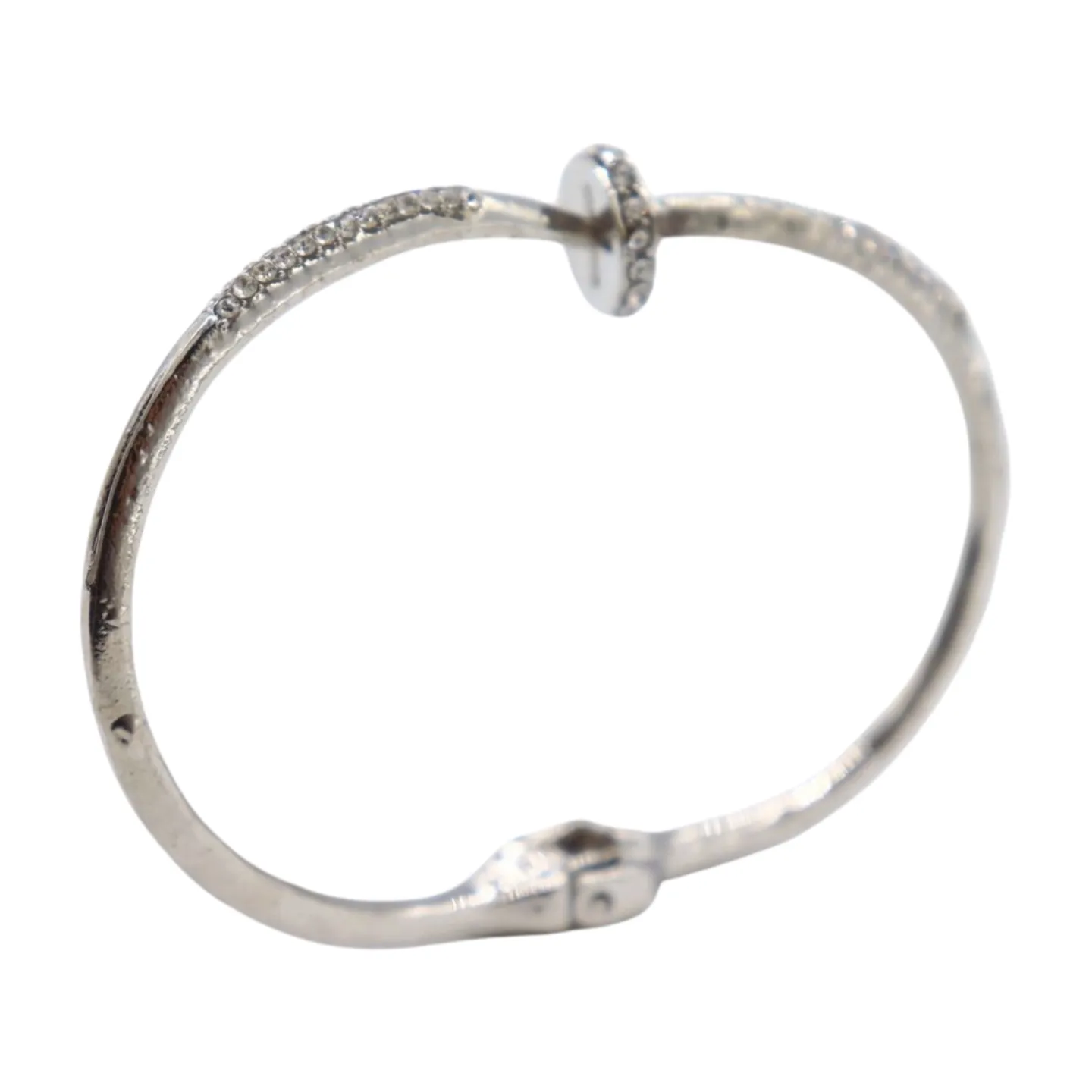 New Women Silver Plated Metal Fashion Jewelry Bling Nail Cuff Bracelet Bling Thin