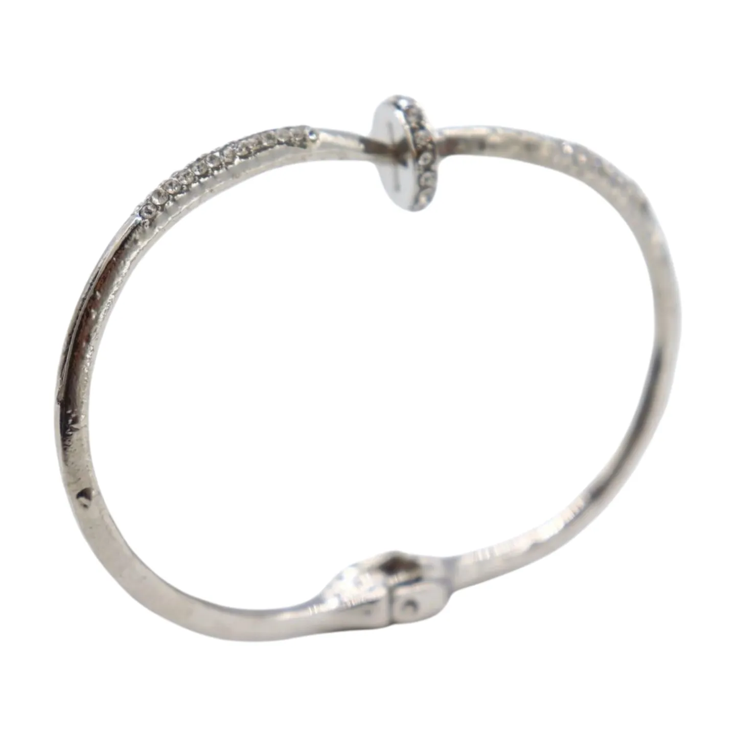 New Women Silver Plated Metal Fashion Jewelry Bling Nail Cuff Bracelet Bling Thin