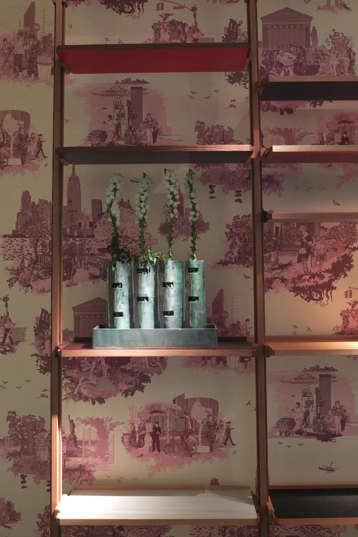 new york toile wallpaper