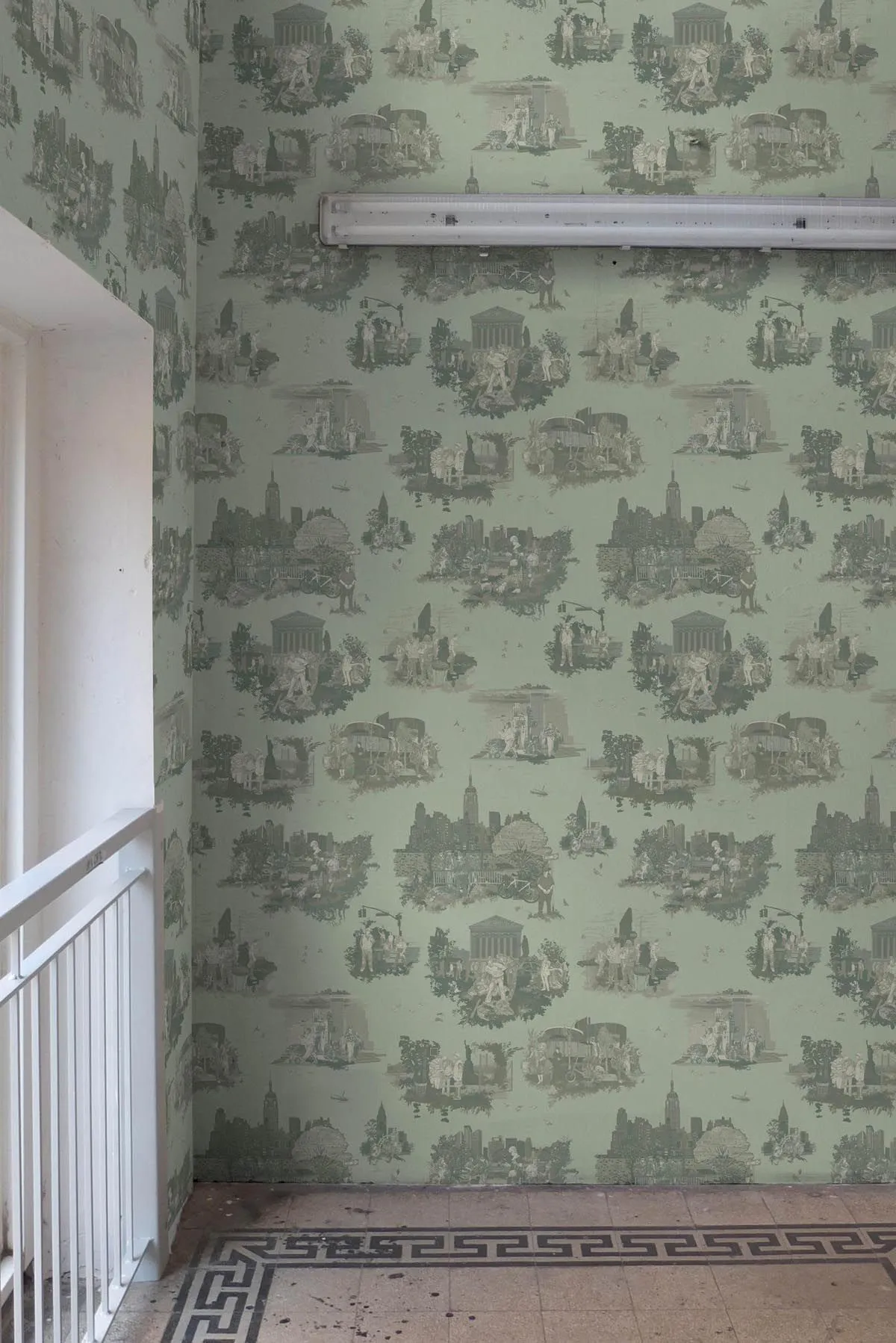 new york toile wallpaper