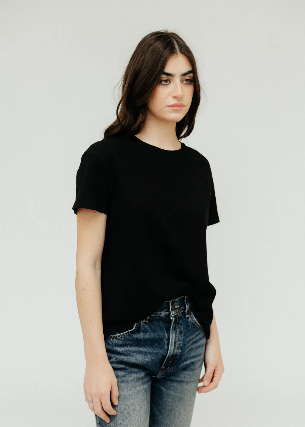 Nili Lotan Brady Tee in Black