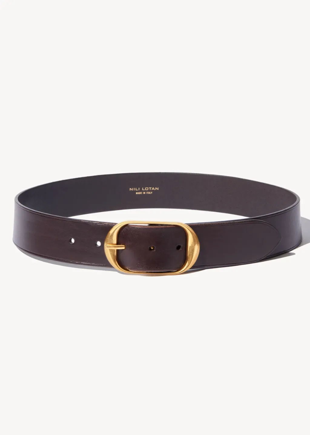 Nili Lotan Brown & Brass Belt