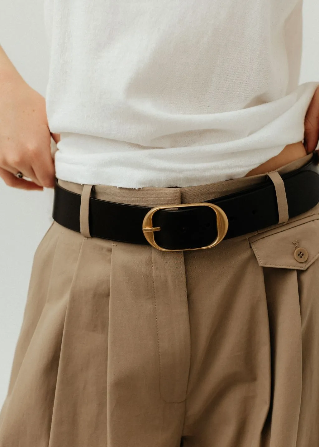 Nili Lotan Brown & Brass Belt