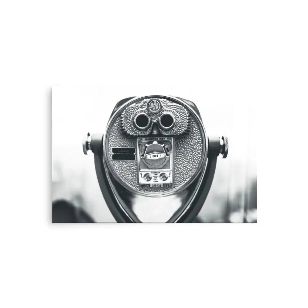 Observation Deck – Black & White Urban Poster