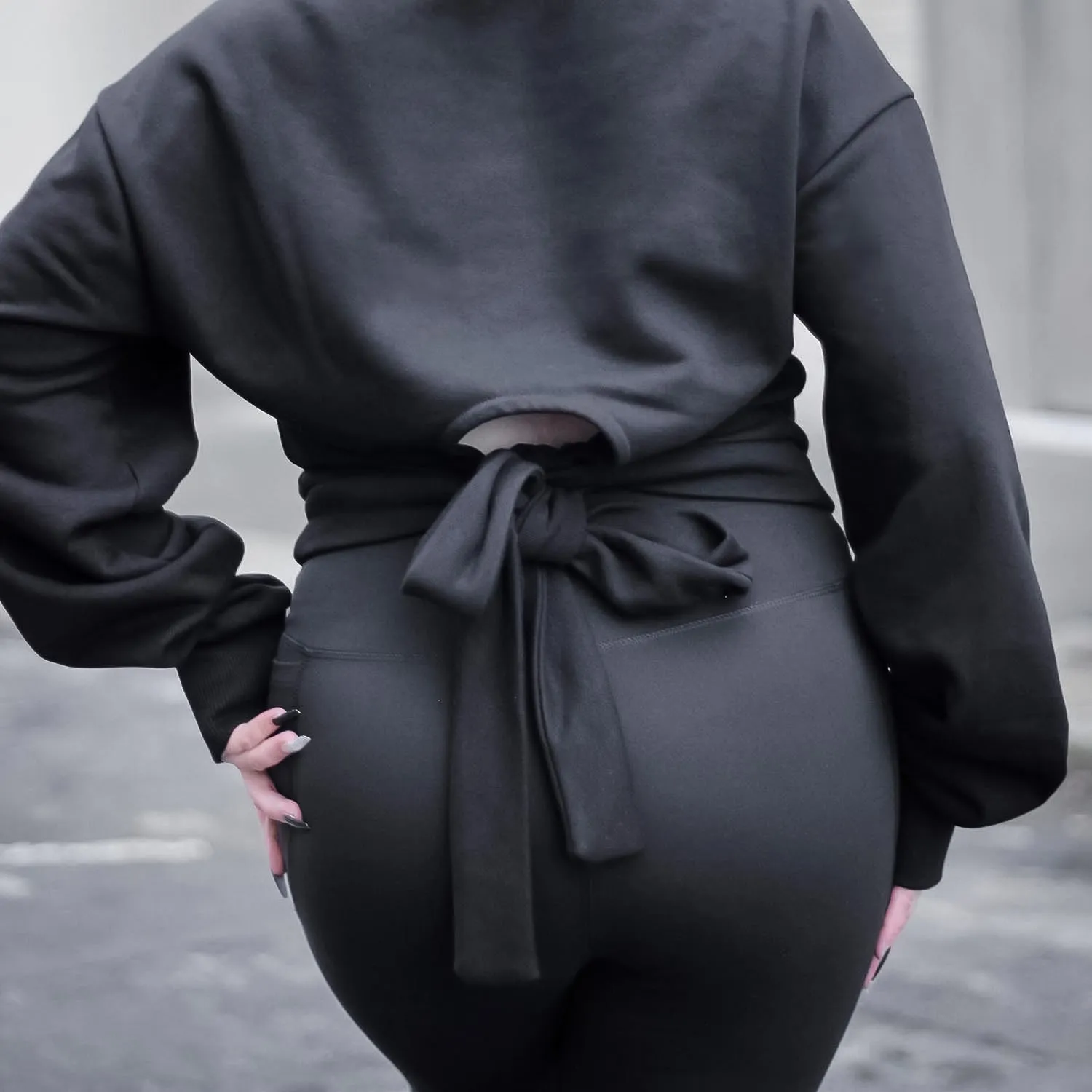 Organic Cotton Bow Hoodie