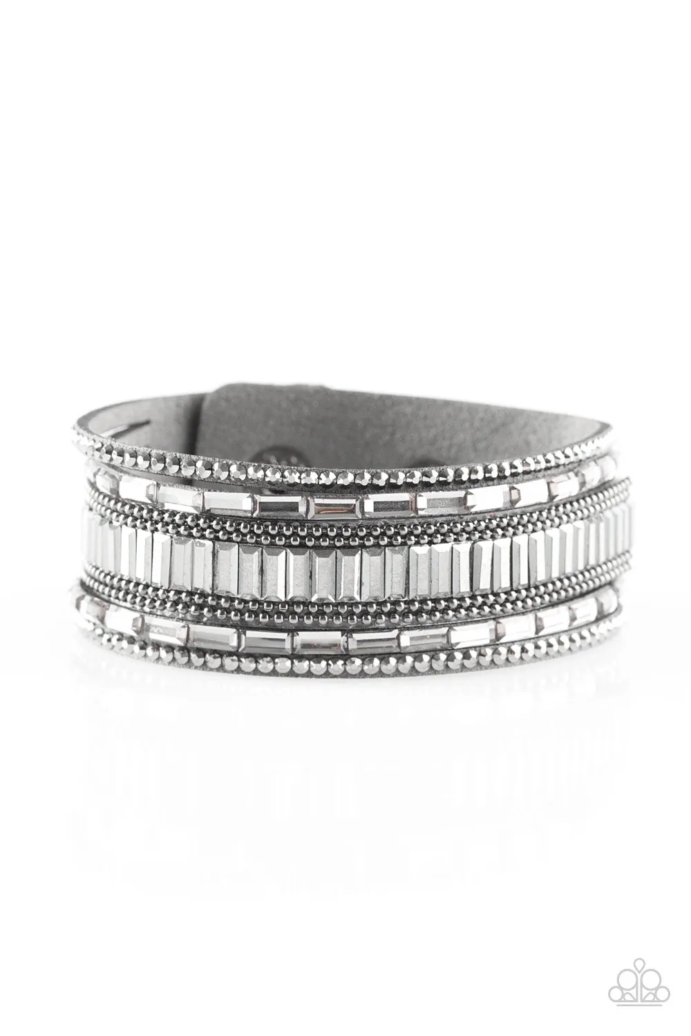 Paparazzi - Spectacular Shimmer - Silver Urban Bracelet
