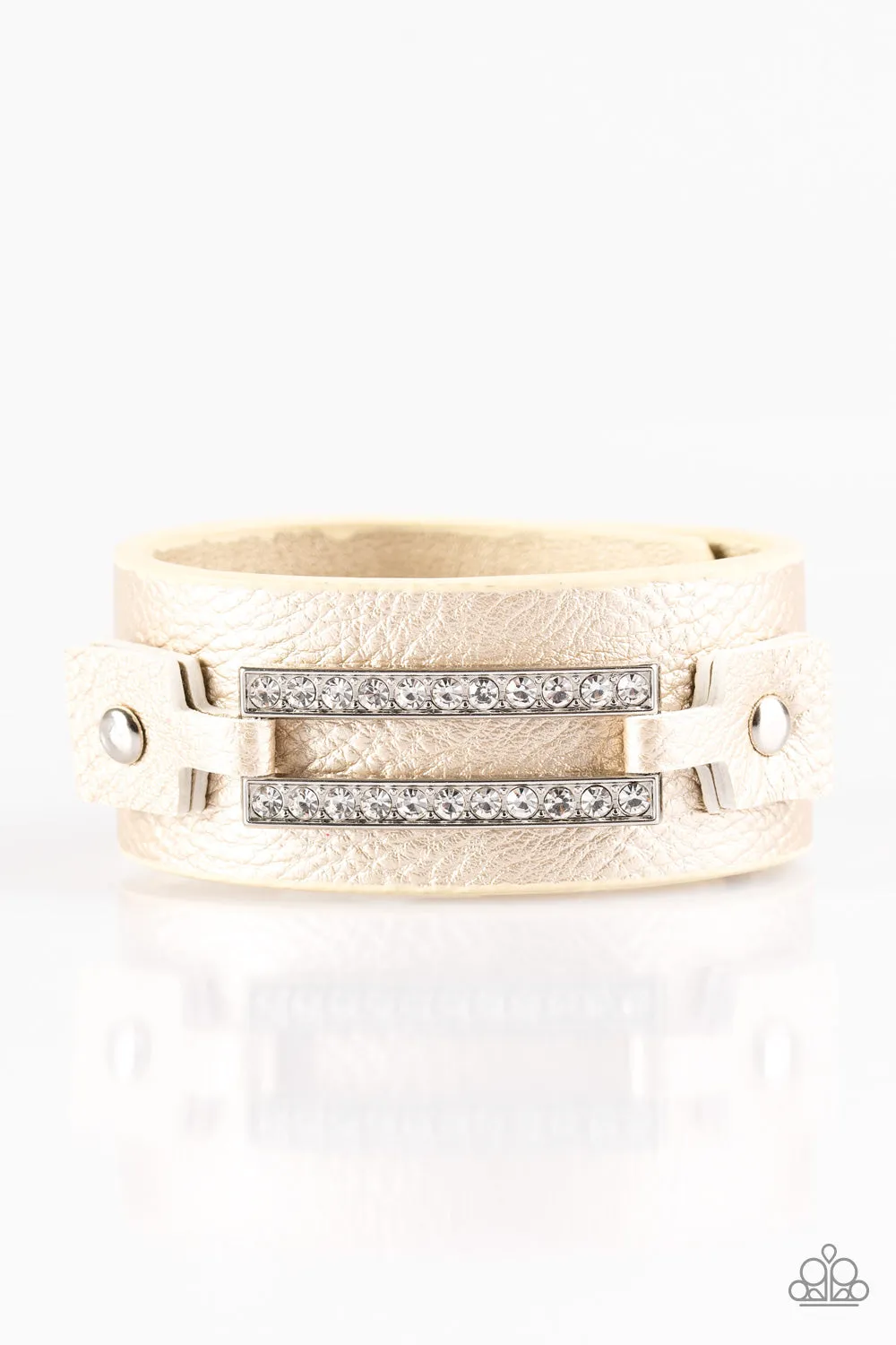 Paparazzi - Street Glam - Gold Urban Bracelet