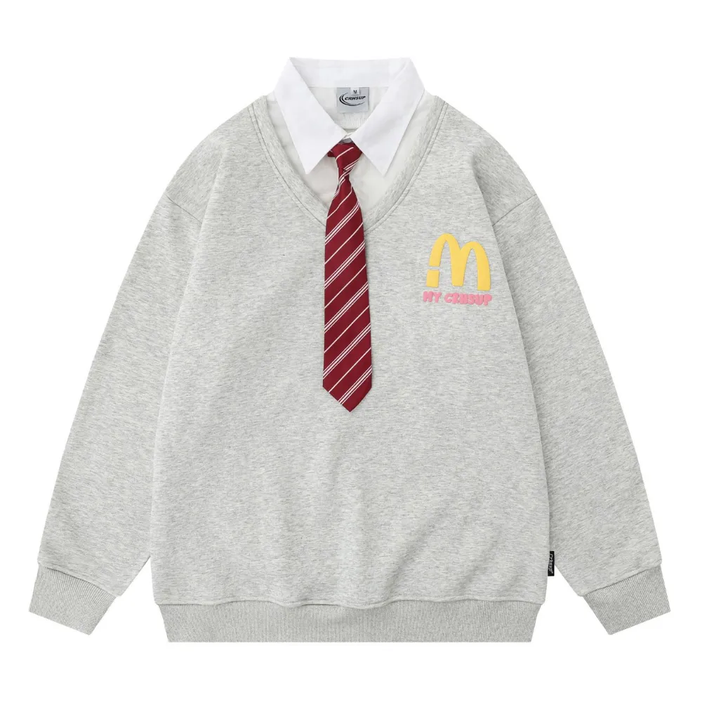 Peppy Fake Two Polo Sweatshirts