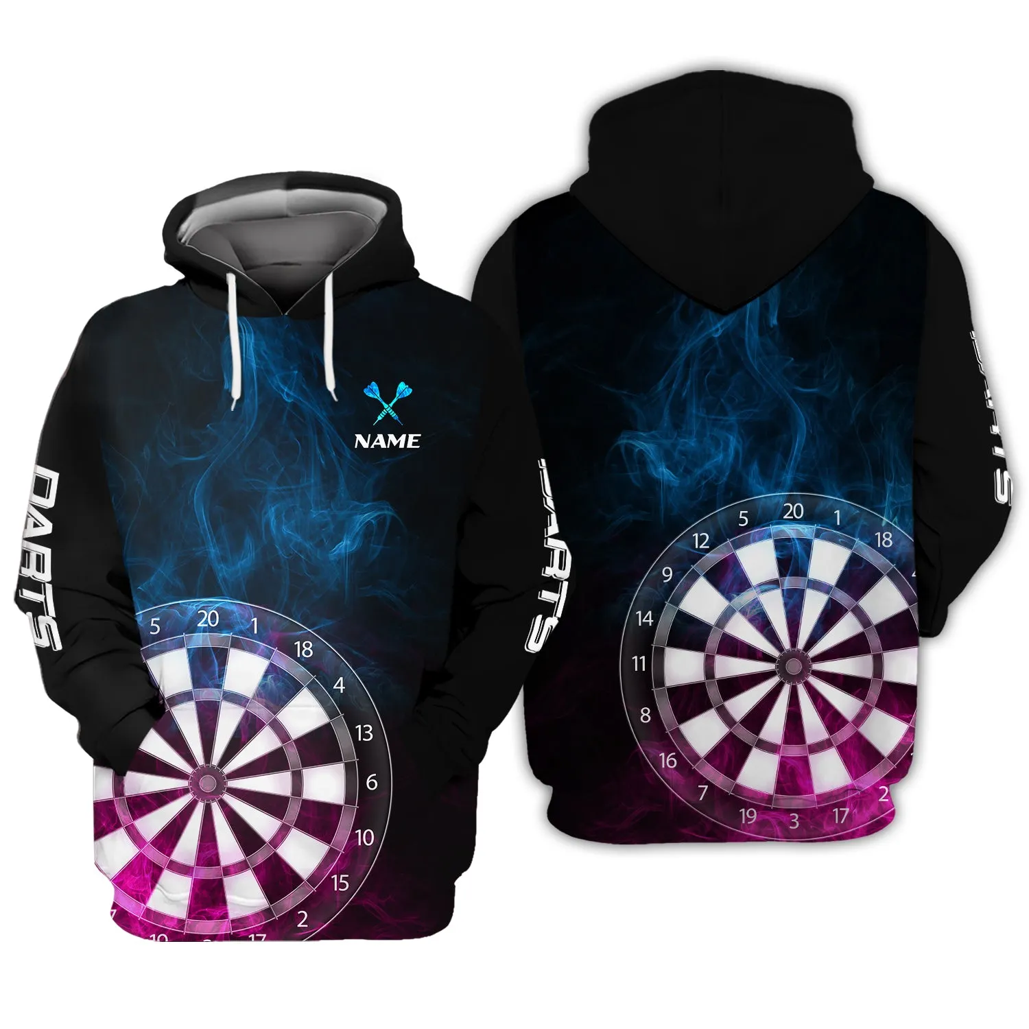 Personalized Name Darts Dark 3D Printed Shirts