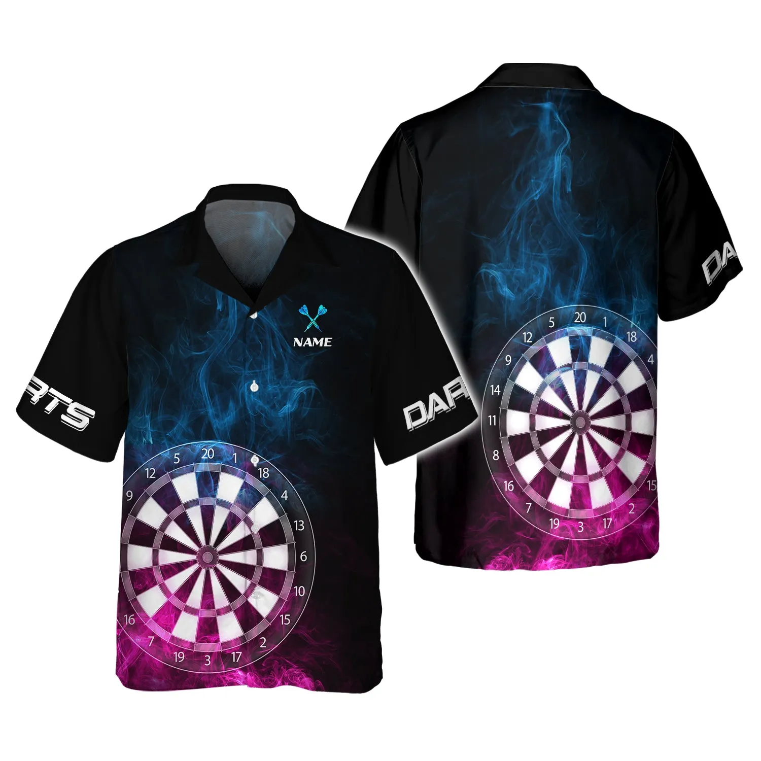 Personalized Name Darts Dark 3D Printed Shirts