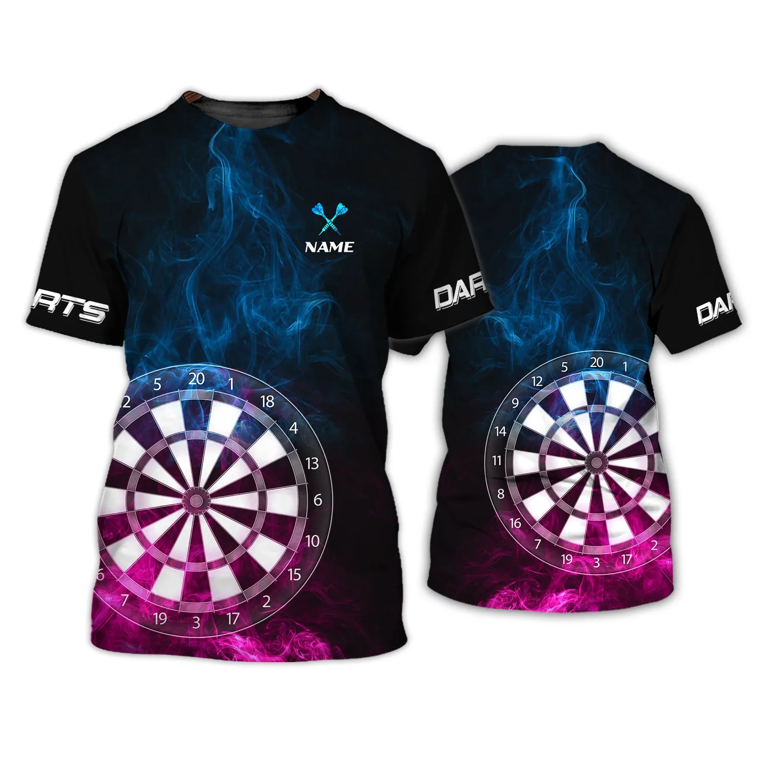 Personalized Name Darts Dark 3D Printed Shirts