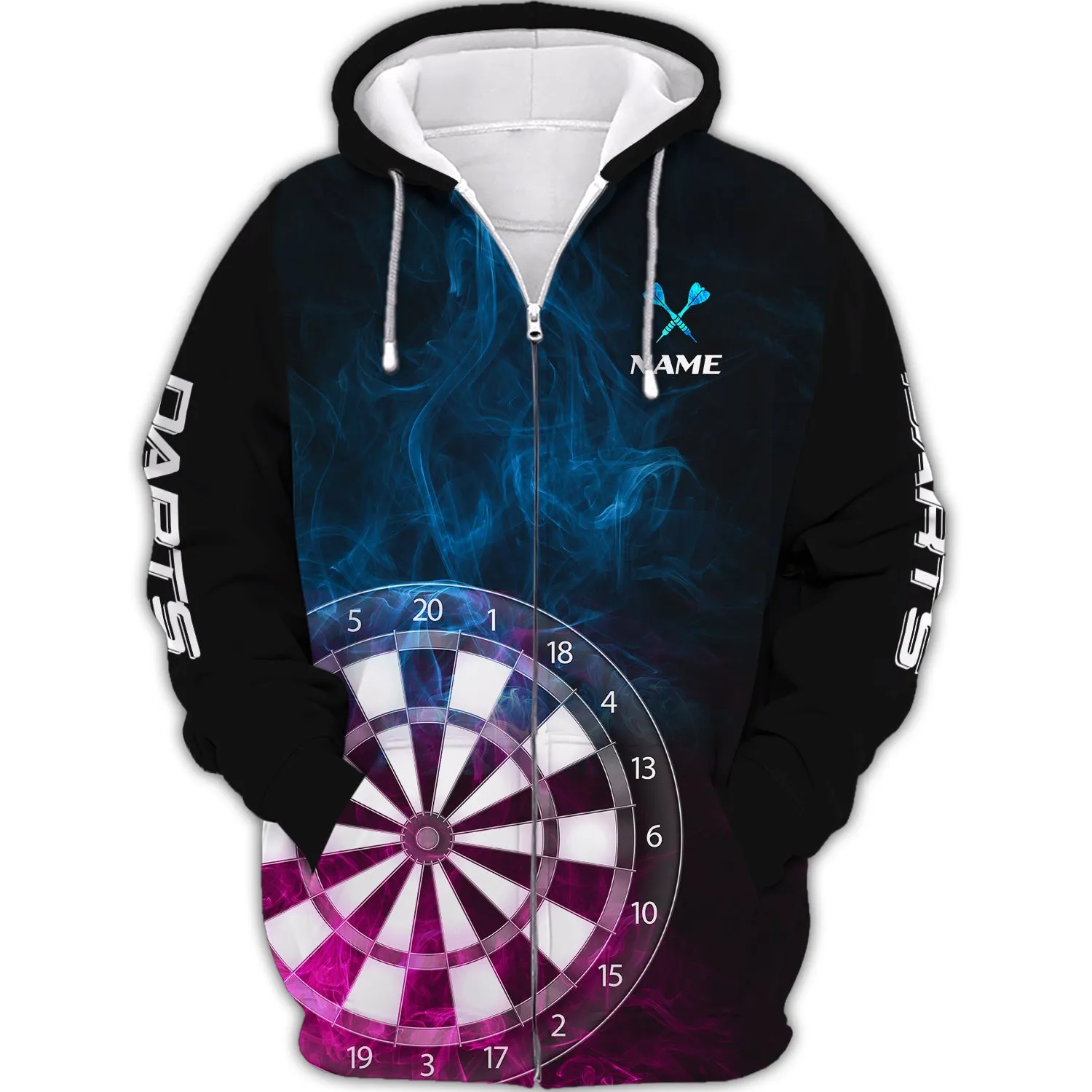 Personalized Name Darts Dark 3D Printed Shirts