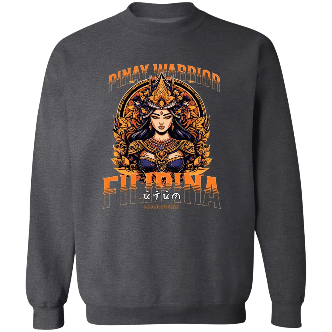 Pinay Warrior Filipina Unisex Crewneck Pullover Sweatshirt