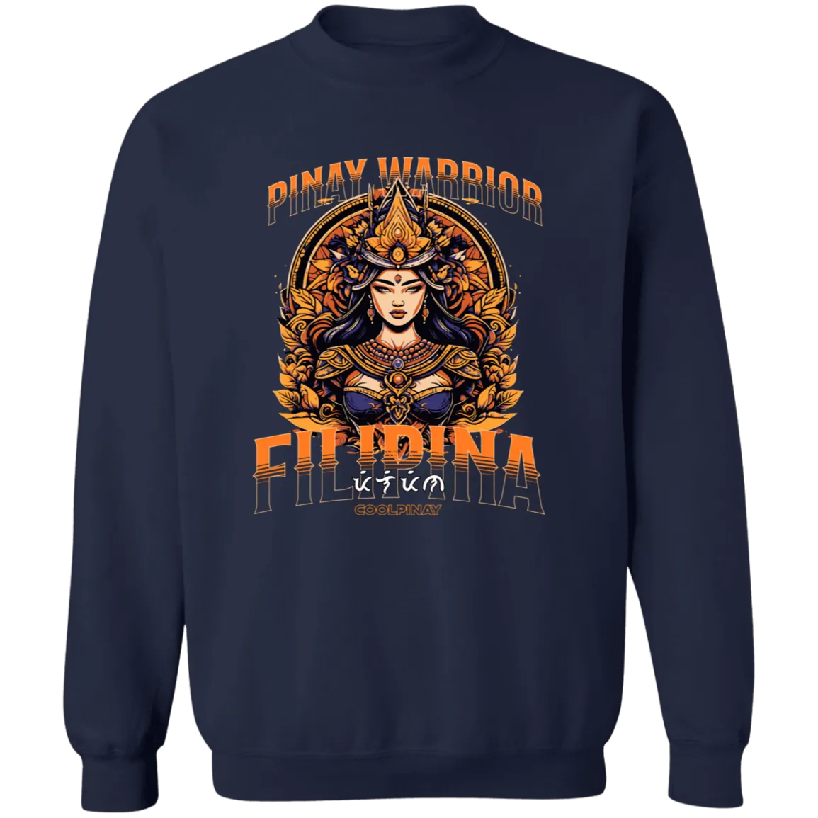 Pinay Warrior Filipina Unisex Crewneck Pullover Sweatshirt
