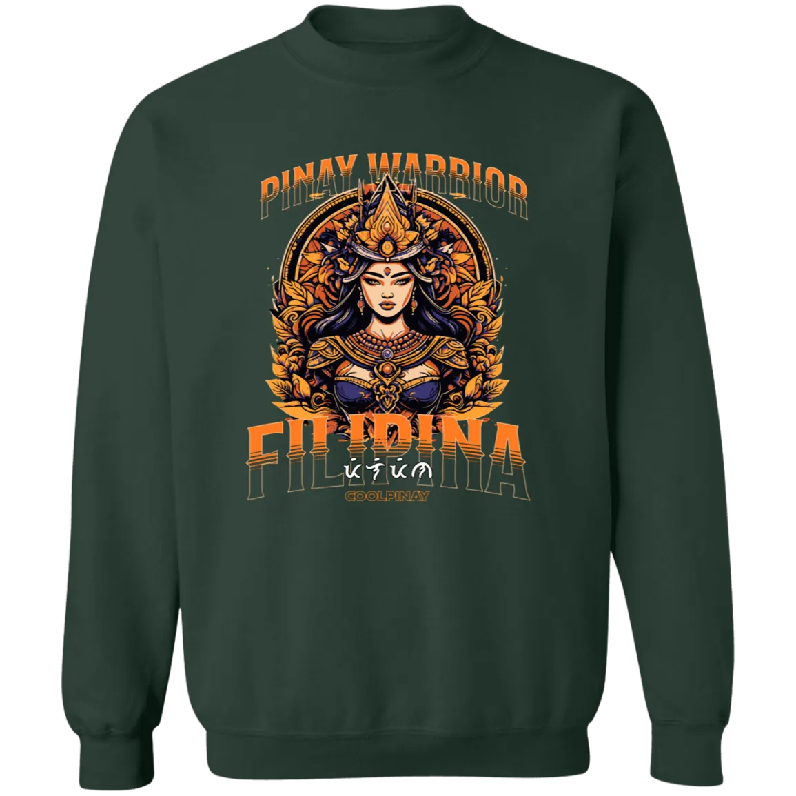 Pinay Warrior Filipina Unisex Crewneck Pullover Sweatshirt