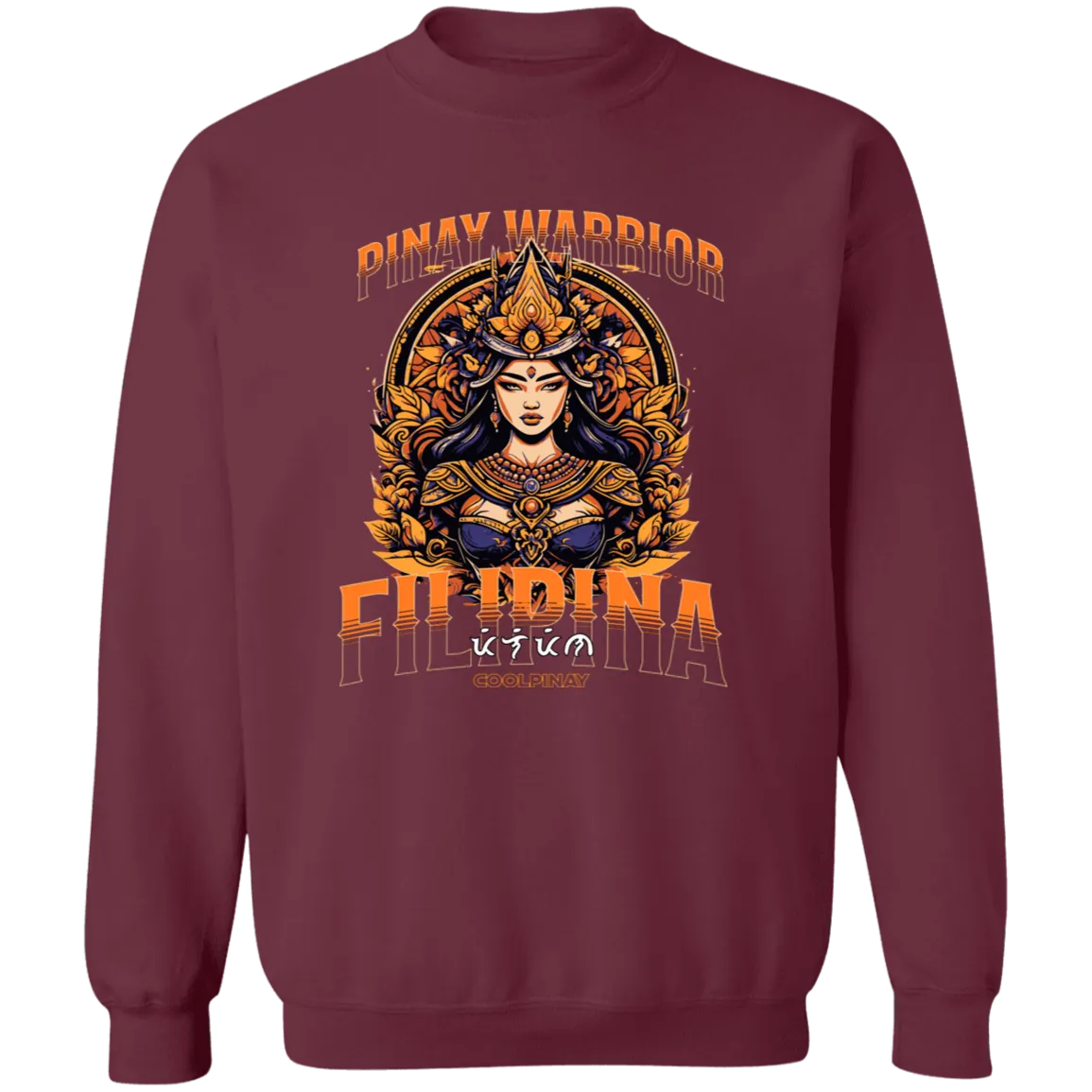 Pinay Warrior Filipina Unisex Crewneck Pullover Sweatshirt