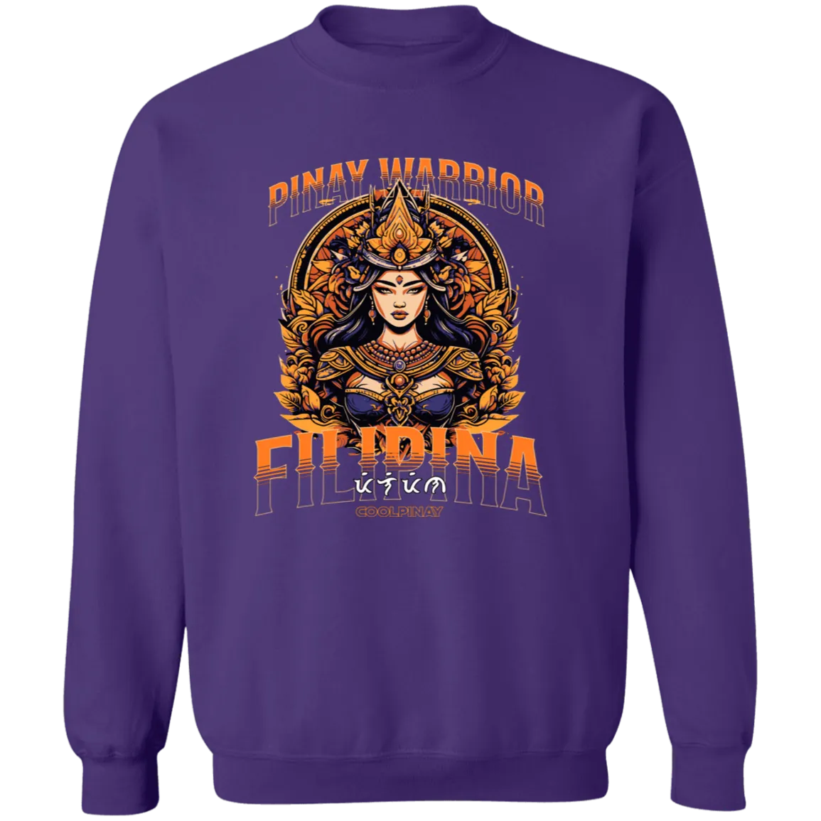 Pinay Warrior Filipina Unisex Crewneck Pullover Sweatshirt
