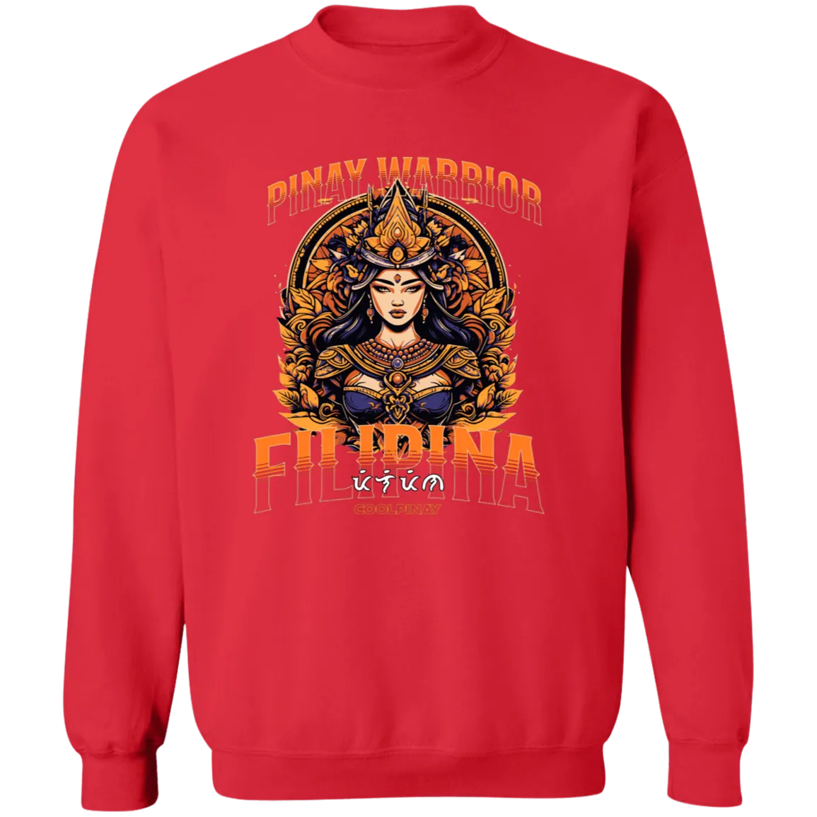 Pinay Warrior Filipina Unisex Crewneck Pullover Sweatshirt