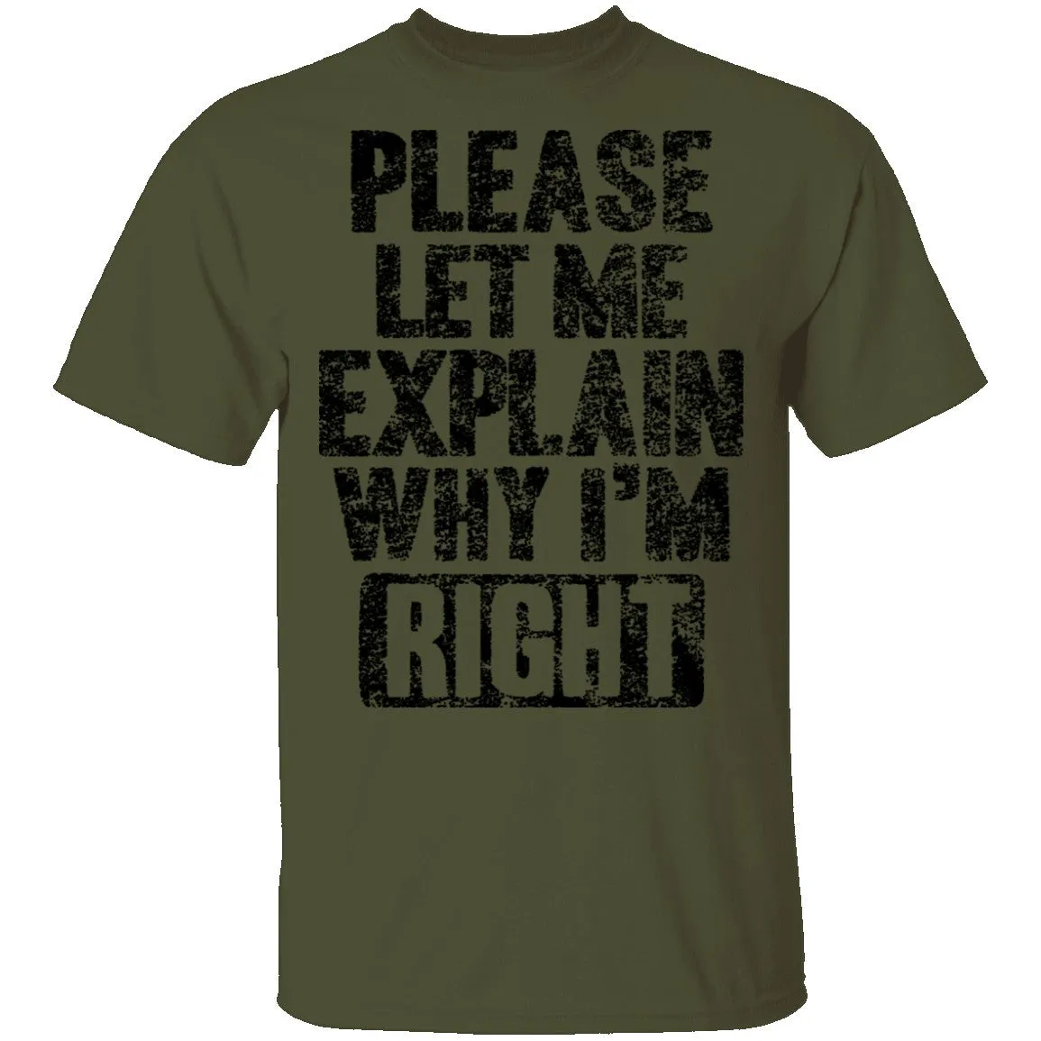 Please Let Me Explain Why I'm Right T-Shirt