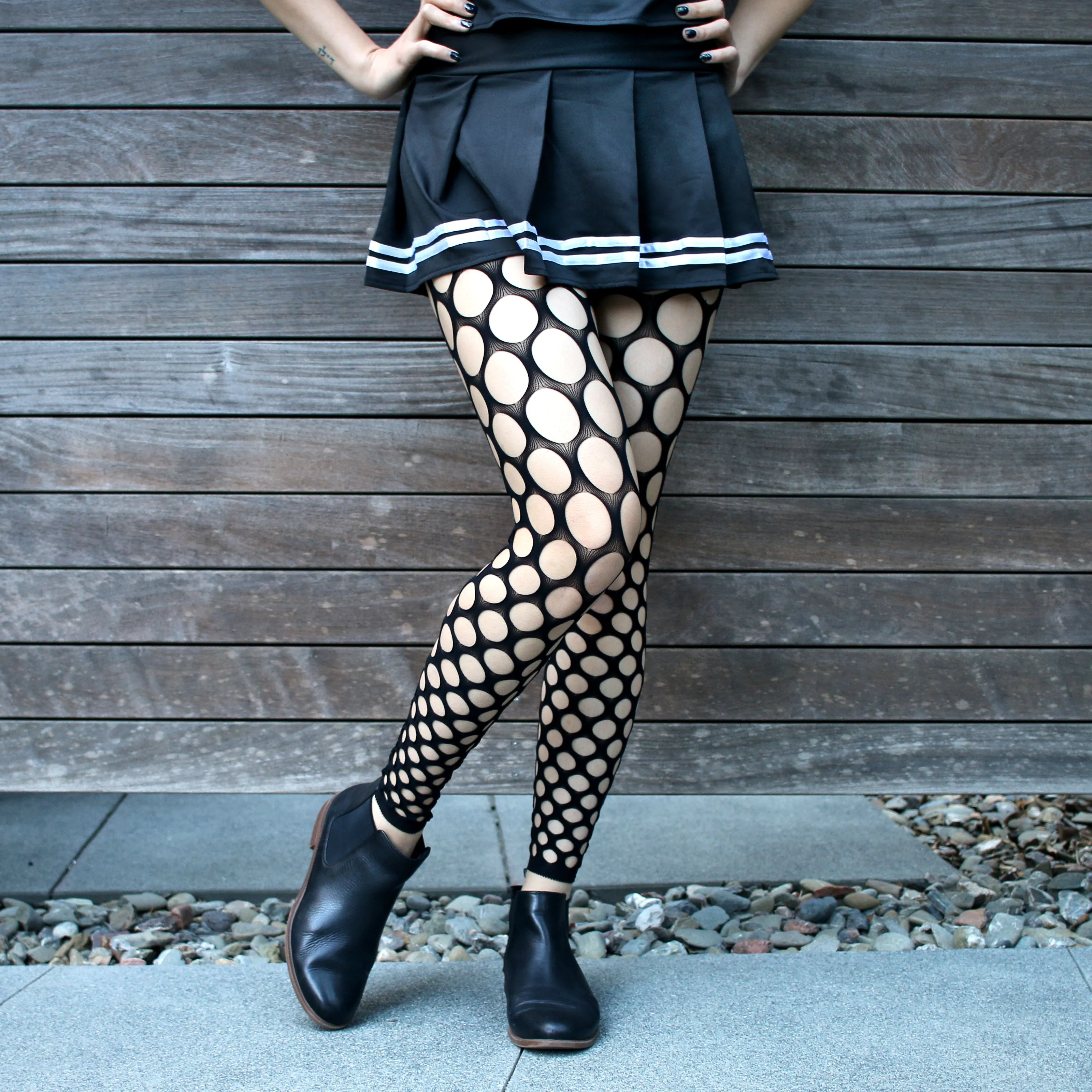 Pothole Goth Fishnet Tights