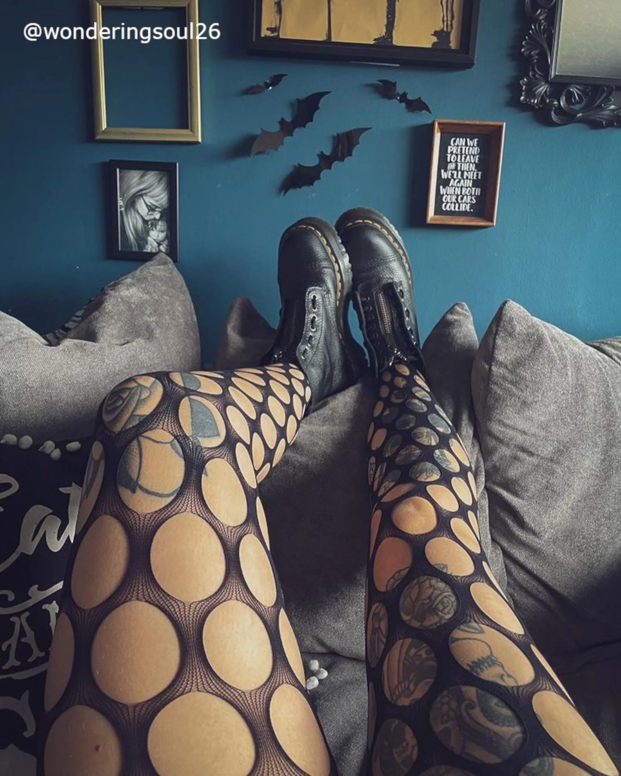 Pothole Goth Fishnet Tights