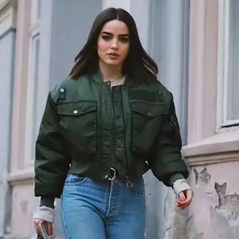 Premium Long Sleeve Zipper Bomber Jacket