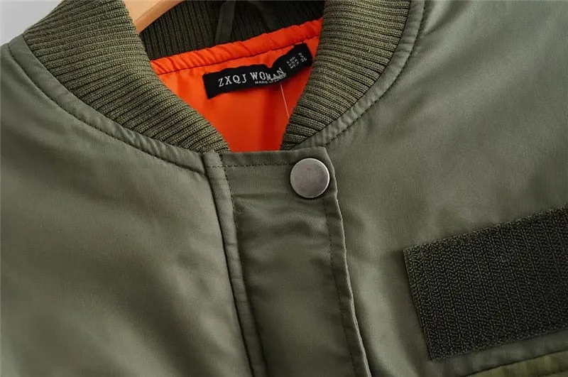Premium Long Sleeve Zipper Bomber Jacket