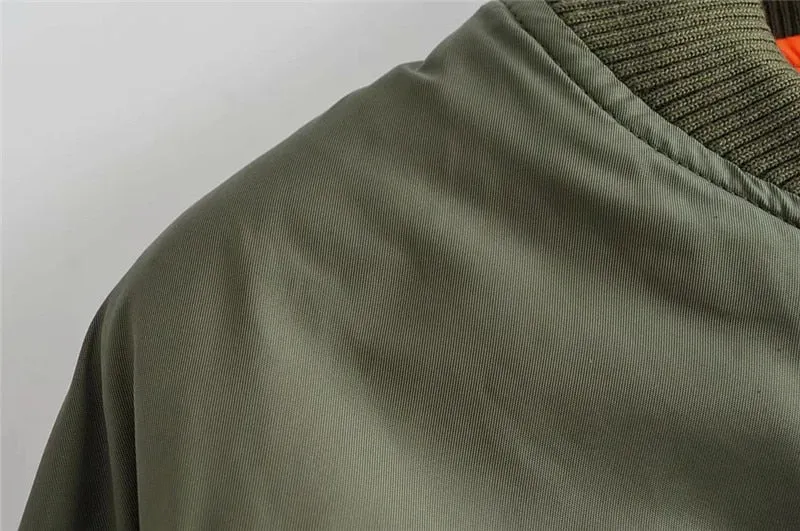 Premium Long Sleeve Zipper Bomber Jacket