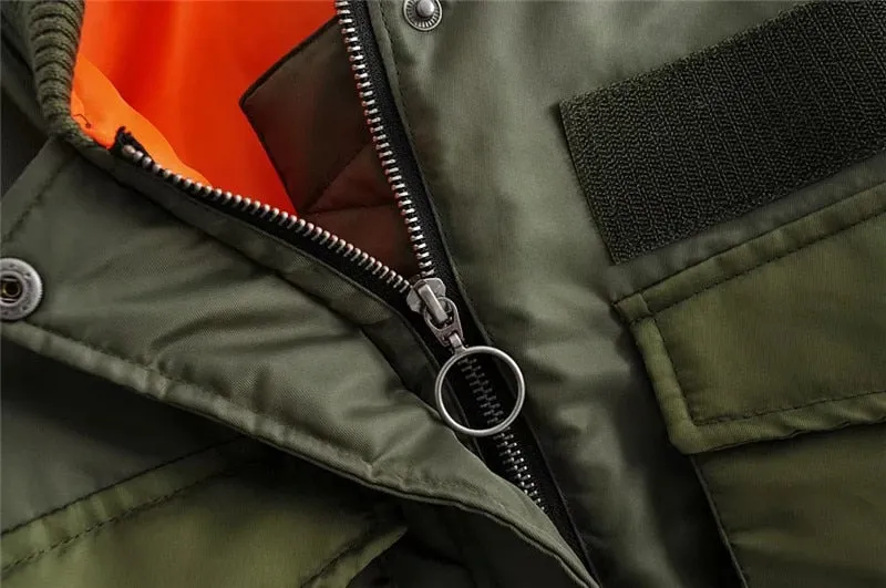 Premium Long Sleeve Zipper Bomber Jacket