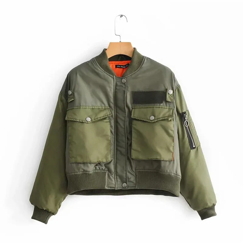 Premium Long Sleeve Zipper Bomber Jacket