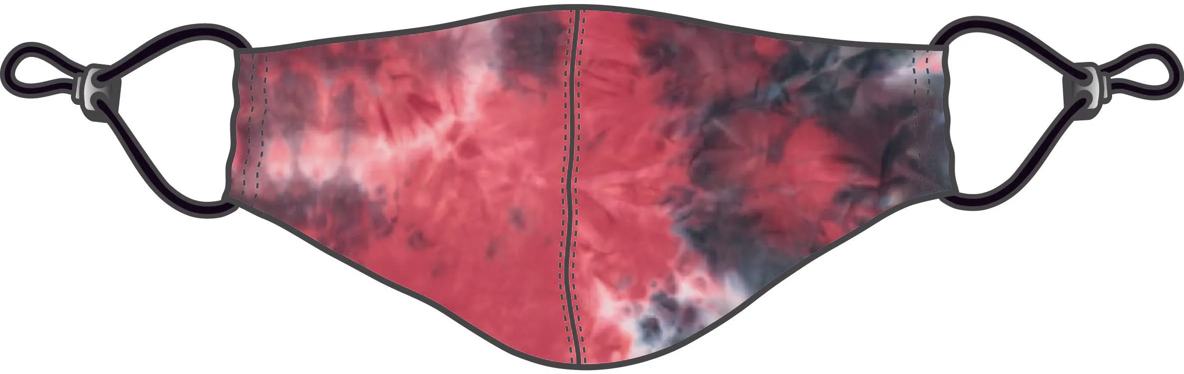 PRINTED CORDLOCK PROTECTIVE FACE MASK