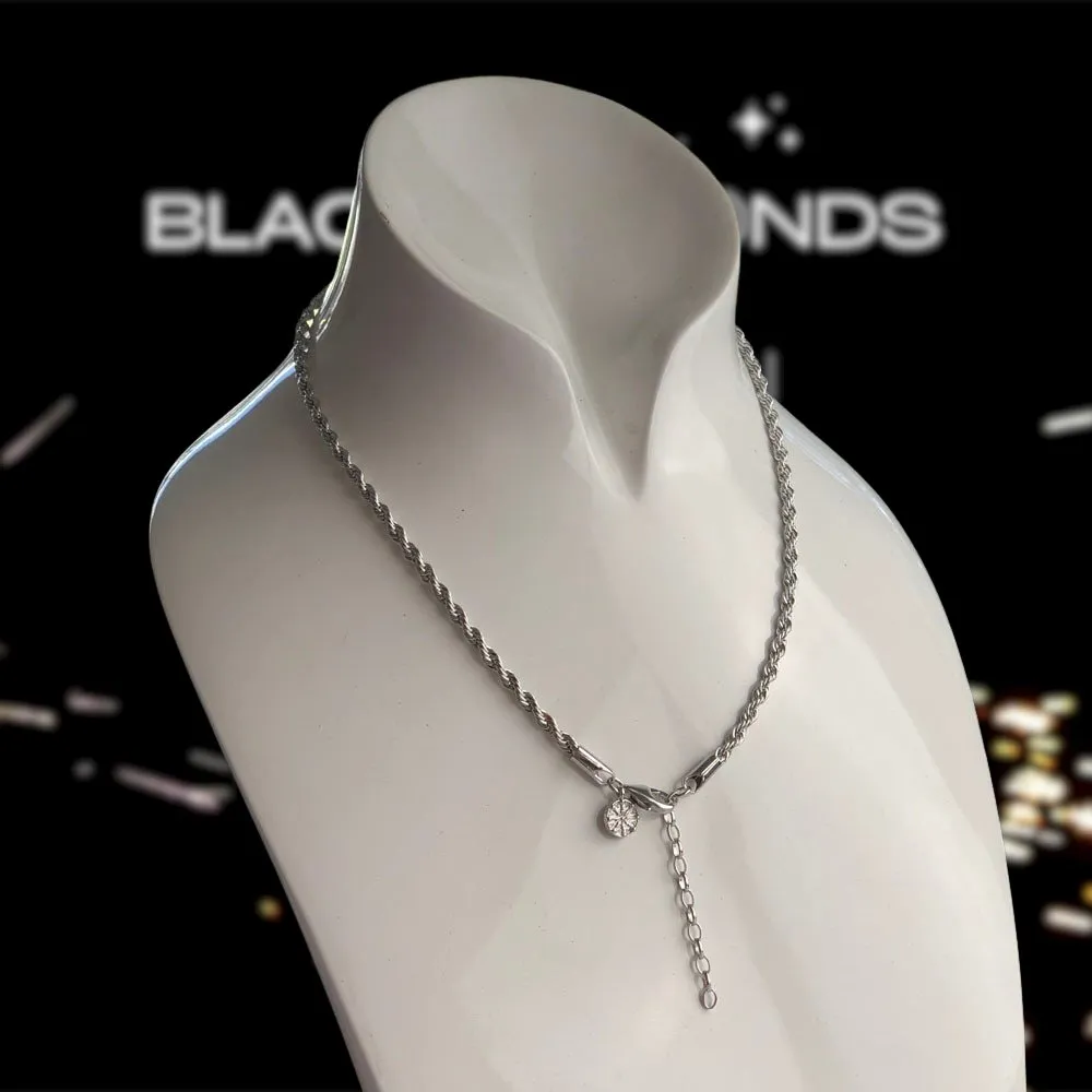 Punk Karma Wheel Wire-Cable Necklace