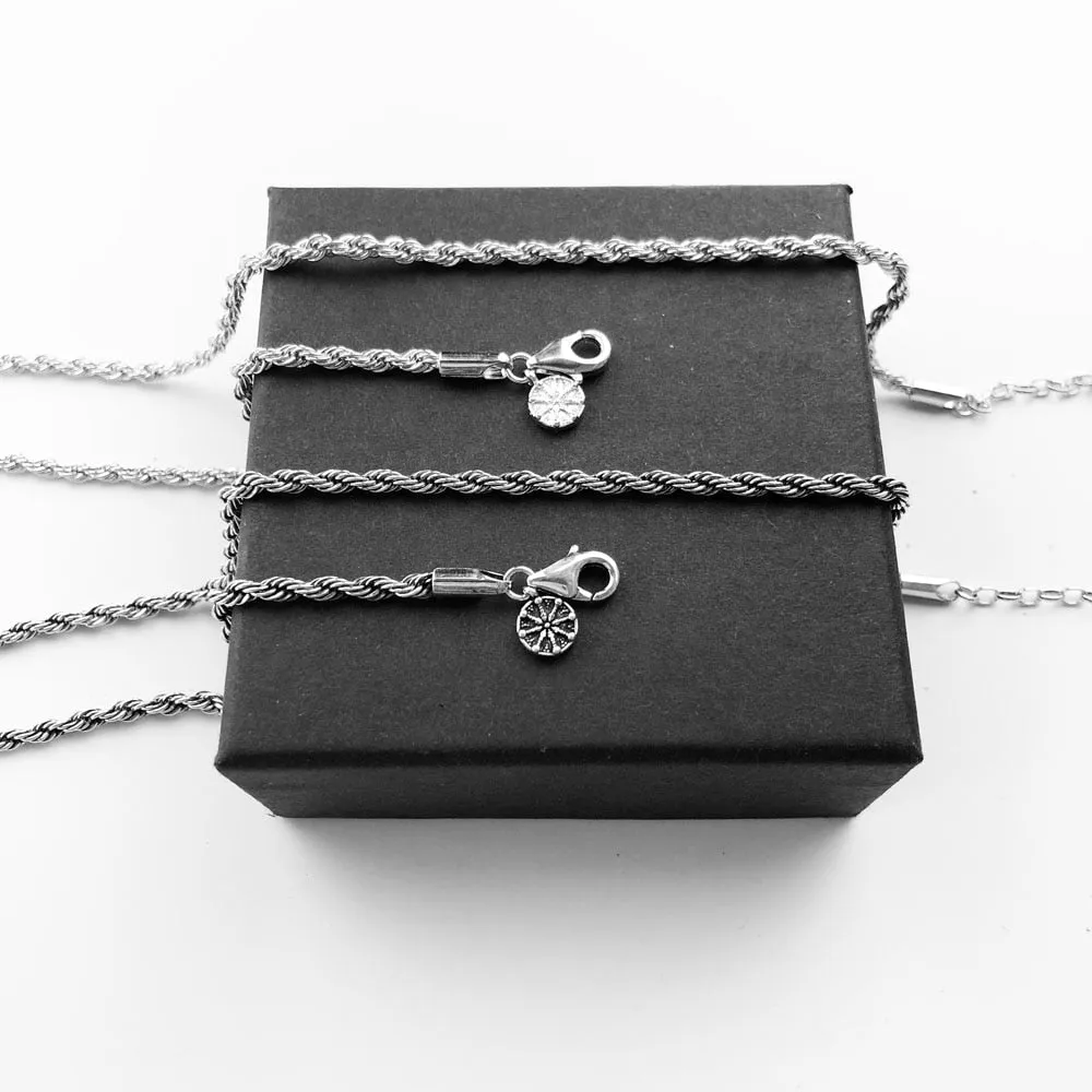 Punk Karma Wheel Wire-Cable Necklace