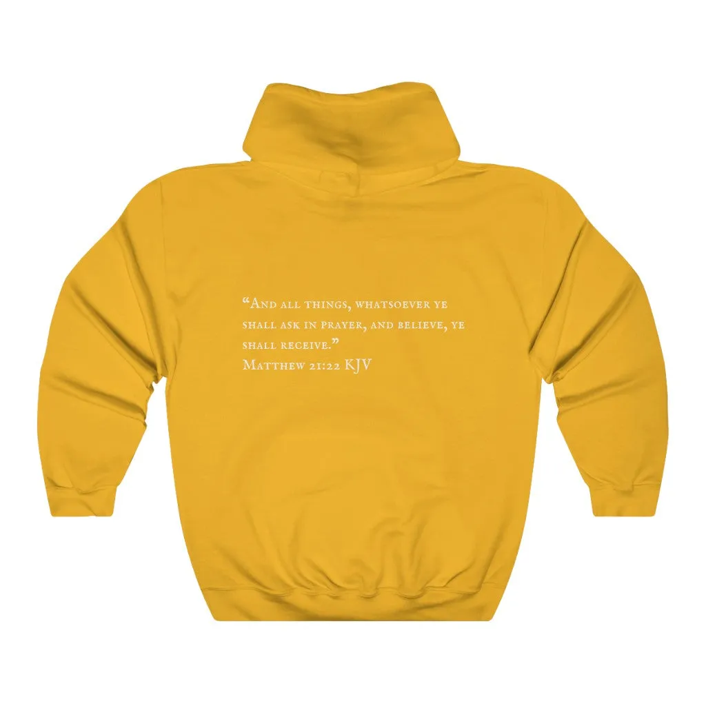 "PRAYED UP MILLENNIAL"  Hoodie (White Writing)