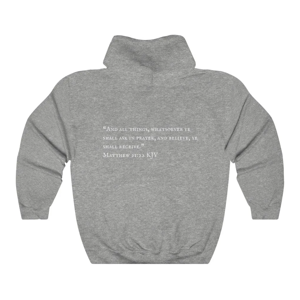 "PRAYED UP MILLENNIAL"  Hoodie (White Writing)
