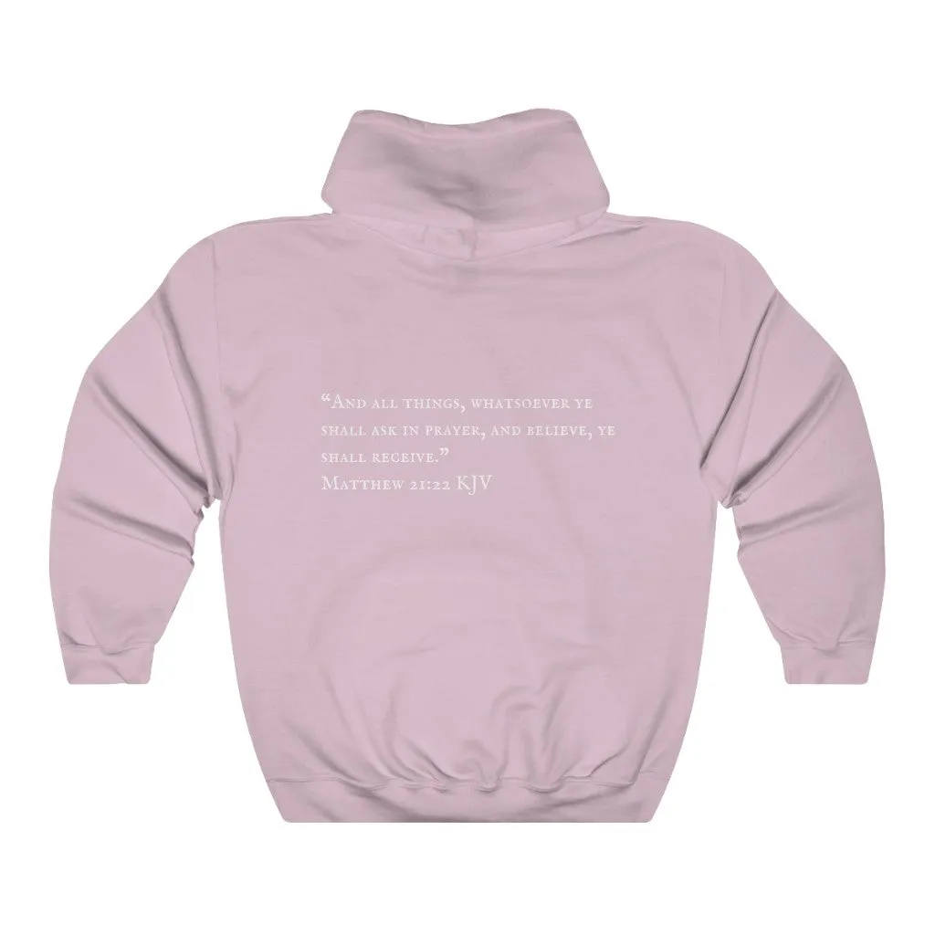"PRAYED UP MILLENNIAL"  Hoodie (White Writing)