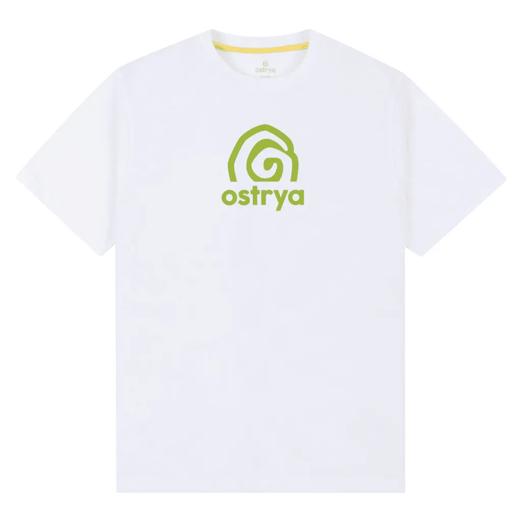 Rising swirl equi-tee - White