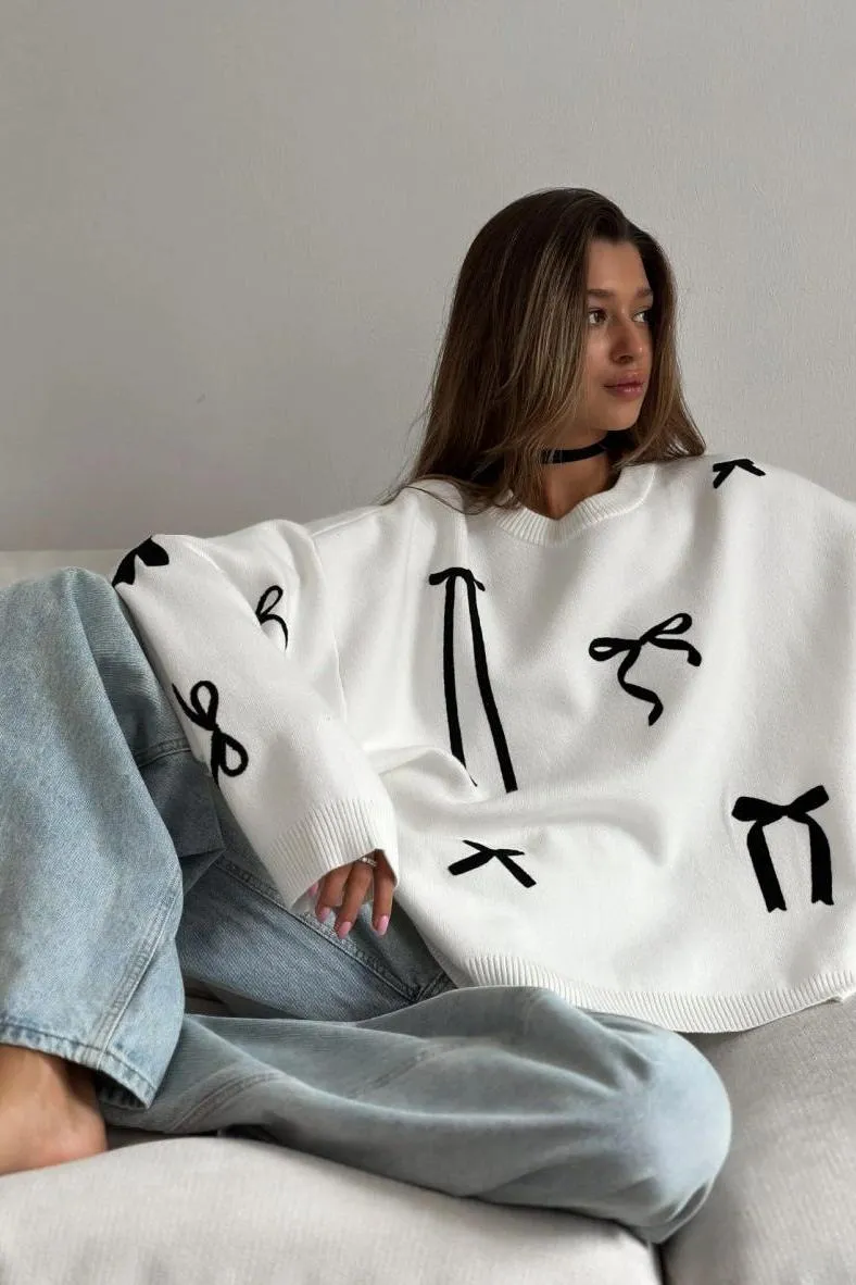 Round Neck Loose Pullover Sweater
