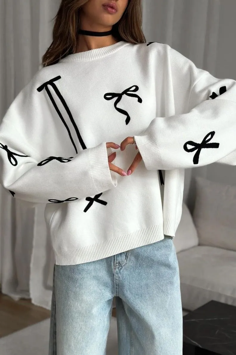 Round Neck Loose Pullover Sweater