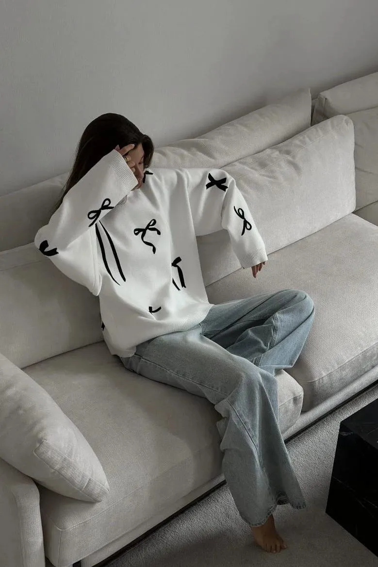 Round Neck Loose Pullover Sweater