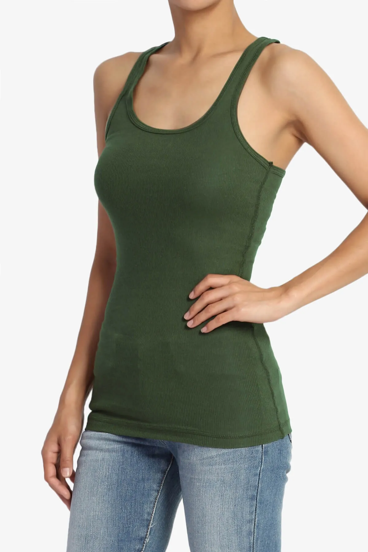 Roxie Racerback Ribbed Tank Top PLUS