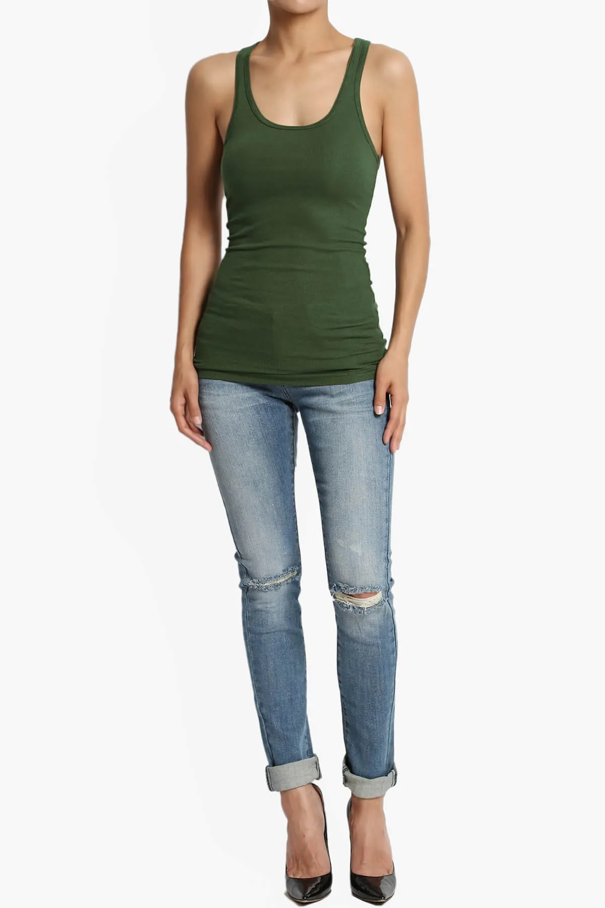 Roxie Racerback Ribbed Tank Top PLUS