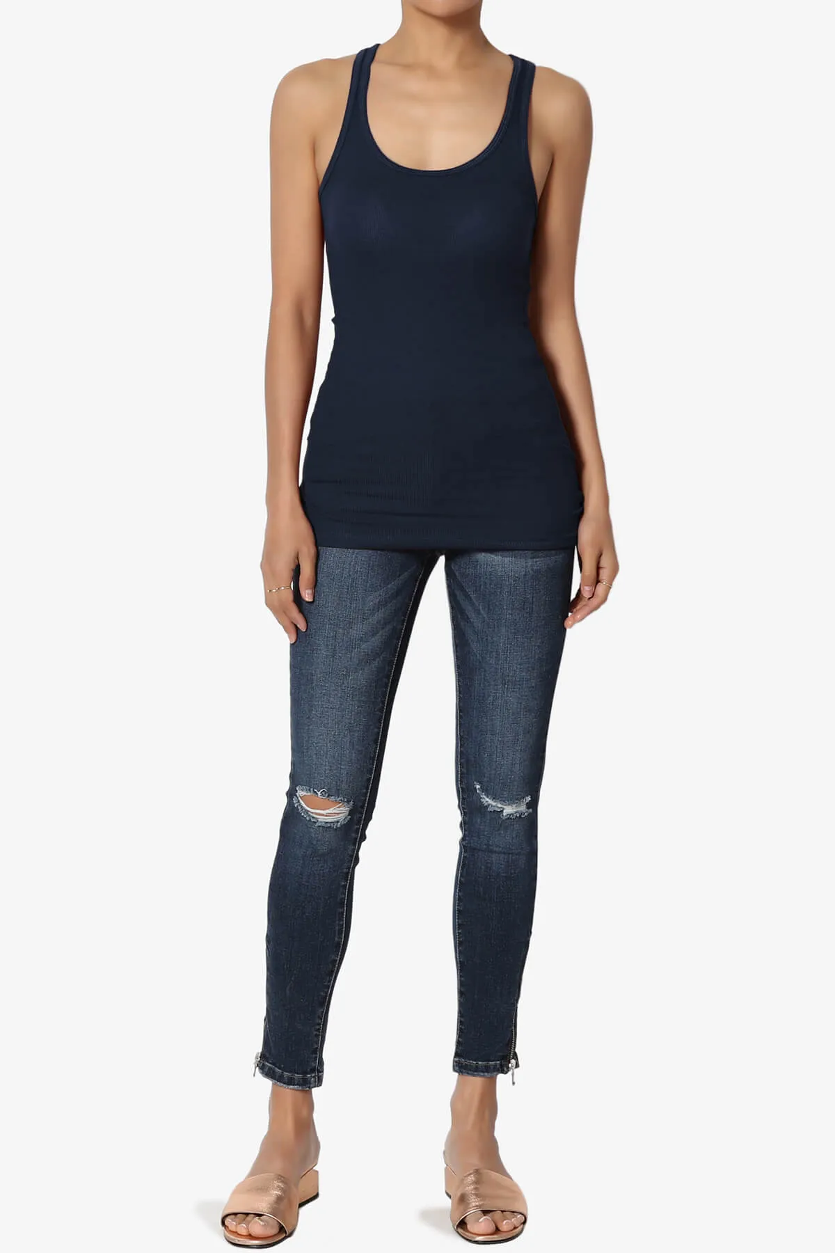 Roxie Racerback Ribbed Tank Top PLUS