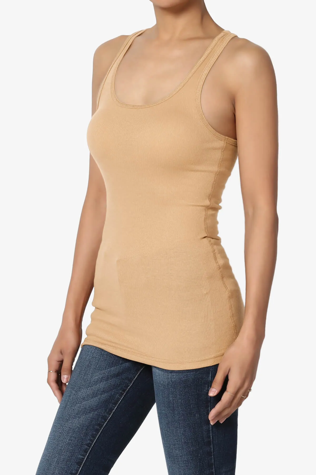 Roxie Racerback Ribbed Tank Top PLUS