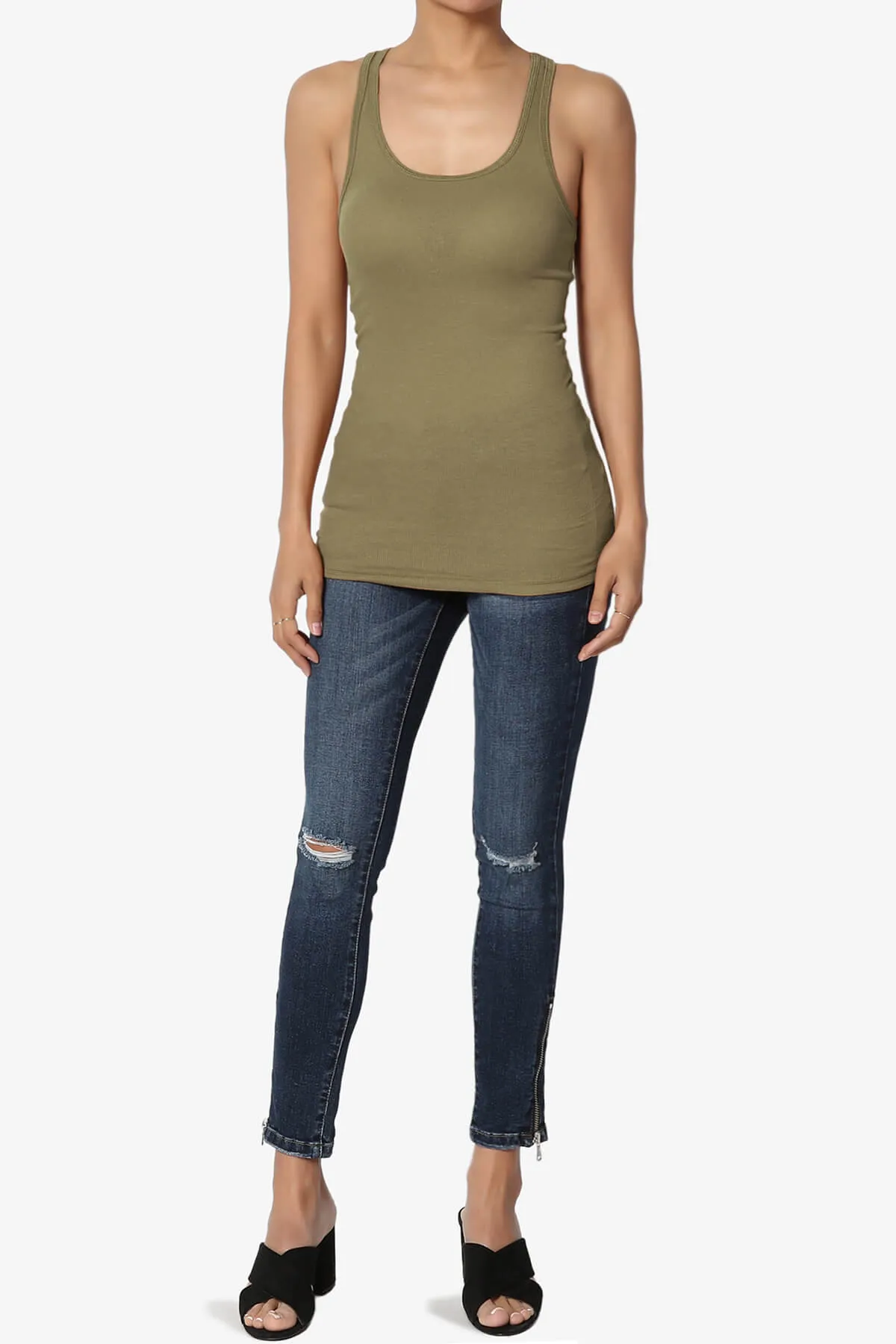 Roxie Racerback Ribbed Tank Top