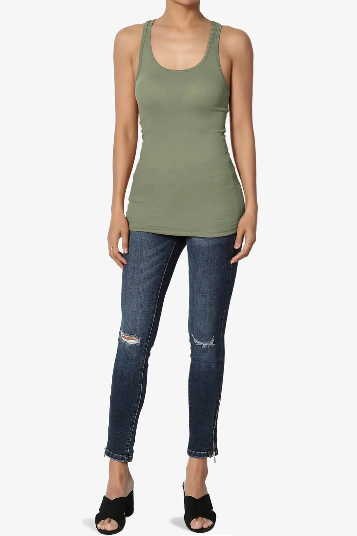 Roxie Racerback Ribbed Tank Top