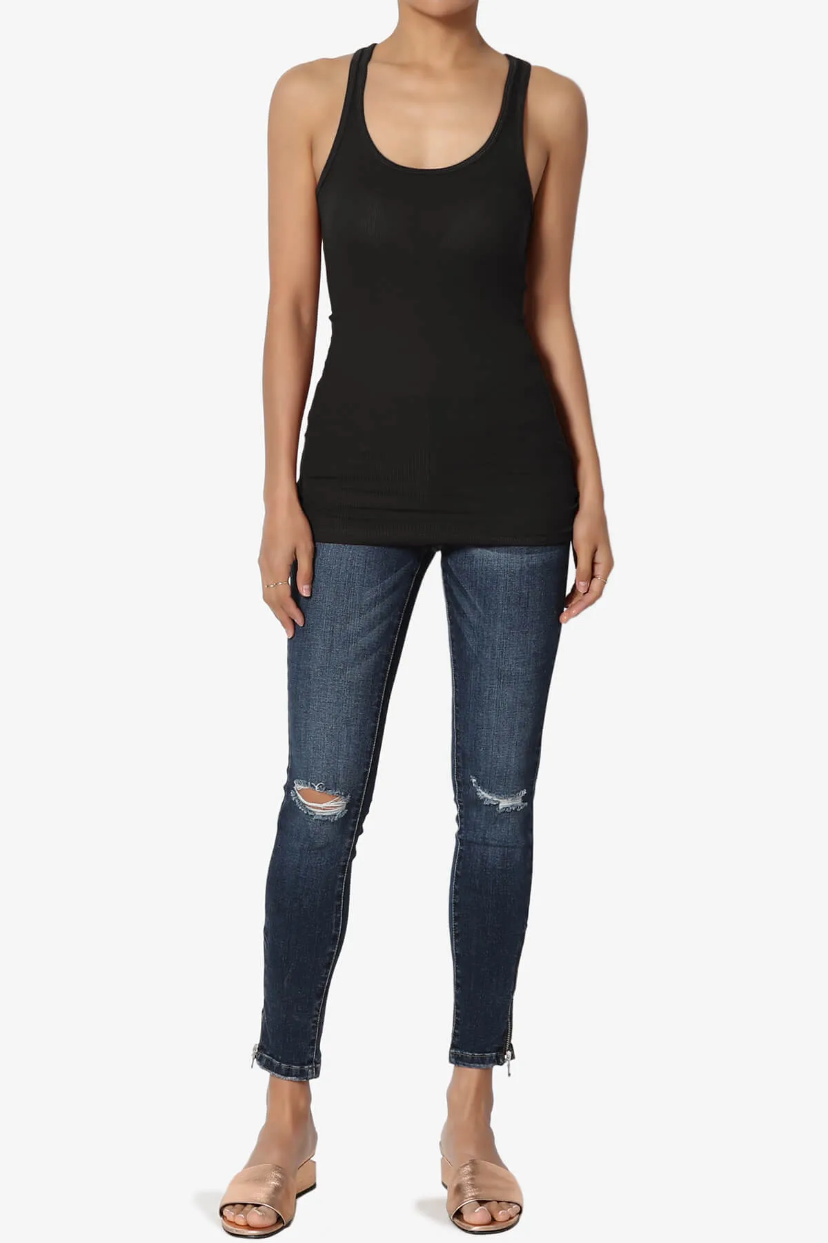 Roxie Racerback Ribbed Tank Top