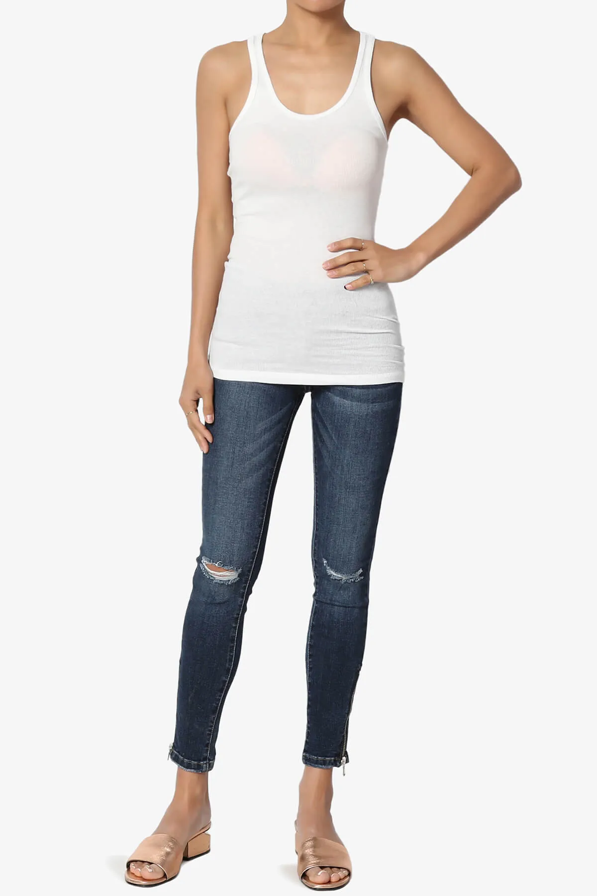 Roxie Racerback Ribbed Tank Top