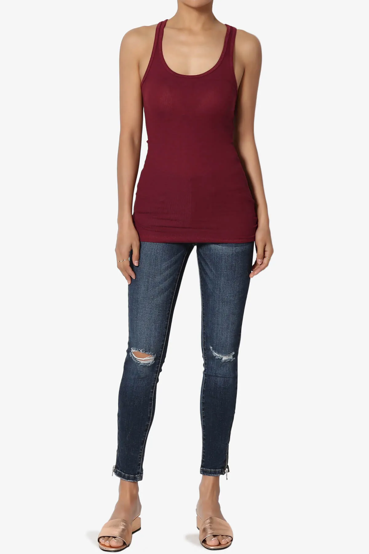 Roxie Racerback Ribbed Tank Top