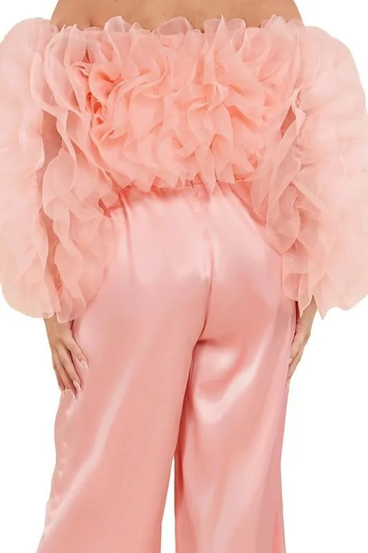 RUFFLE TOP WITH BOTTOM 2 PC SET